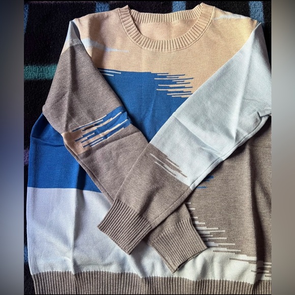 Spring Knit Tops Women Casual Long Sleeve O-neck Thin Sweaters NWOT - Picture 3 of 7